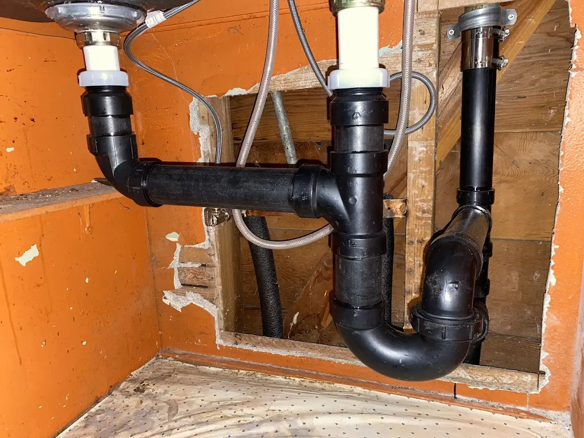 Professional Repiping Services equipment and tools on the job in New Boston